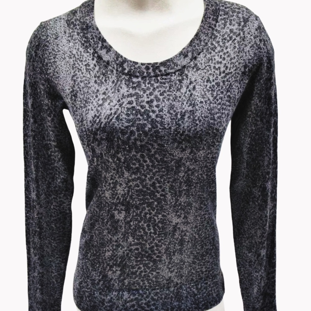 DIANE Von Furstenberg Metallic Sweater Size Small